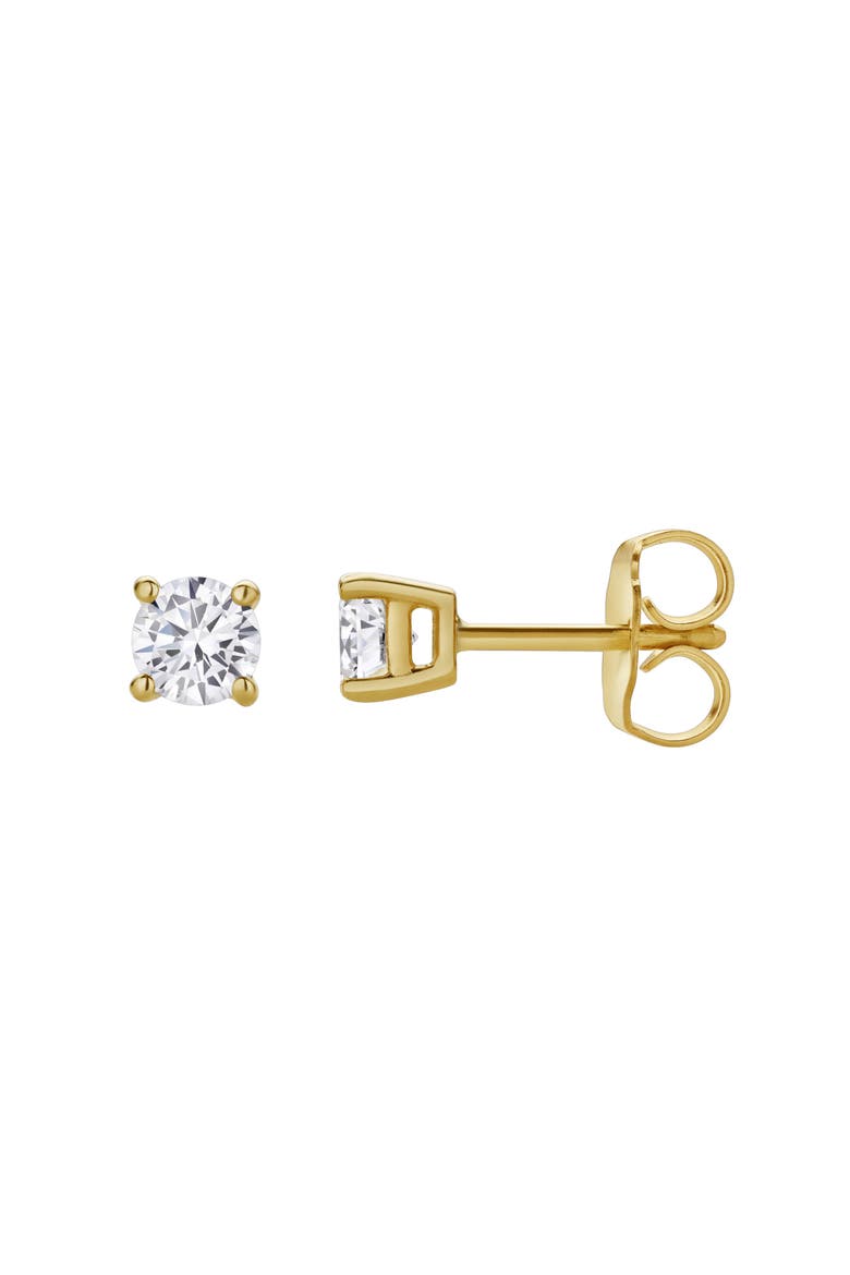 Valeria 0.35 Ct TW Lab Grown Round Diamond Studs 14K Gold Earrings, Main, color, 14K Yellow Gold