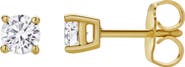 LuvMyJewelry Valeria 0.35 Ct TW Lab Grown Round Diamond Studs 14K Gold Earrings