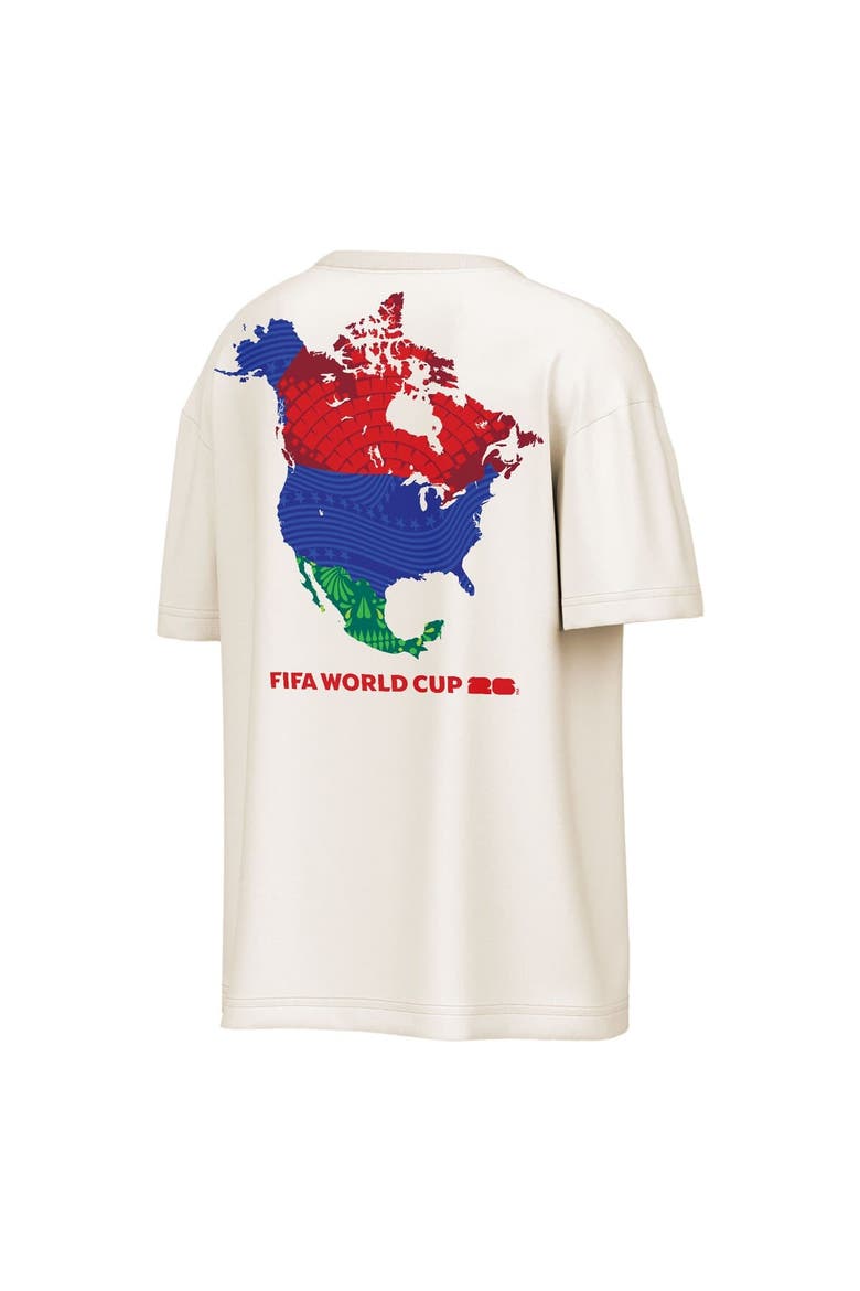 Men's Outerstuff Natural 2026 FIFA World Cup North America Oversized T-Shirt, Alternate, color, Natural