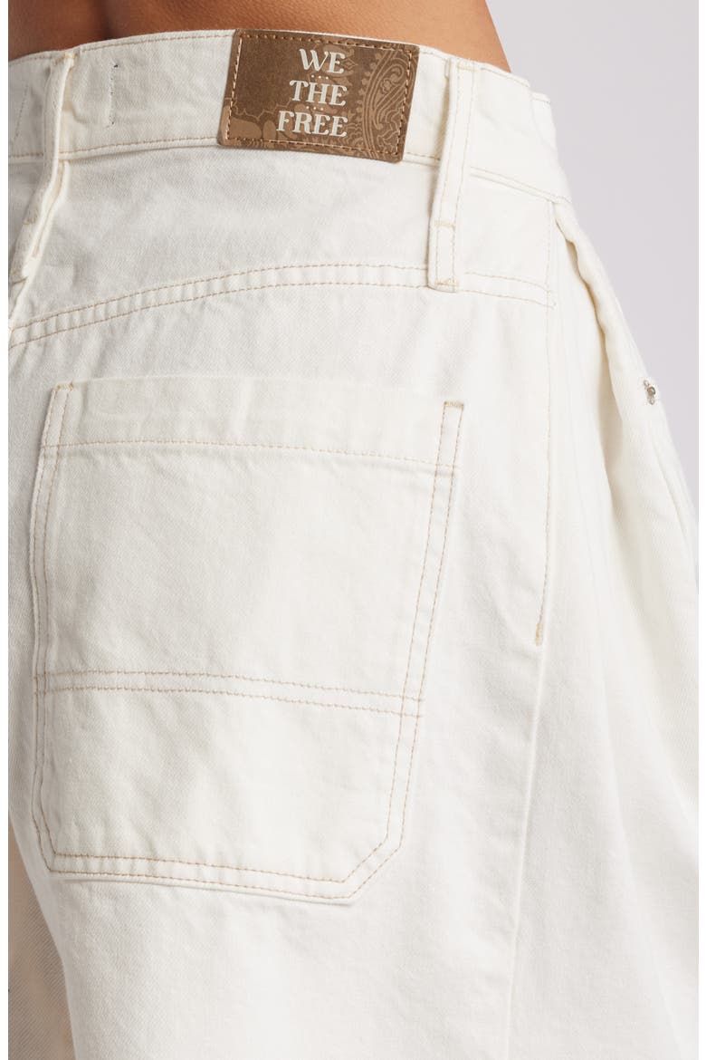 Boomerang Long Denim Shorts, Alternate, color, SNOWCONE