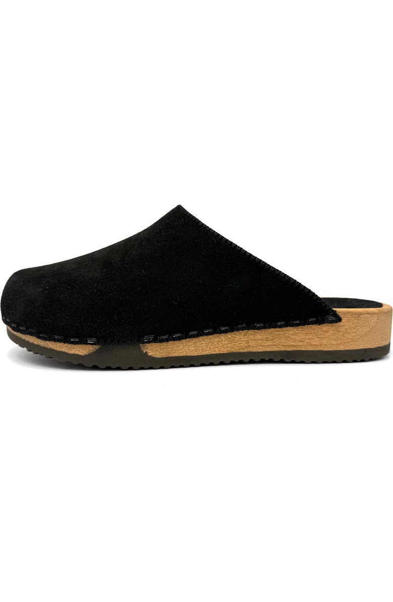 KUNSTEN Ella Suede Clogs, Alternate, color, Black