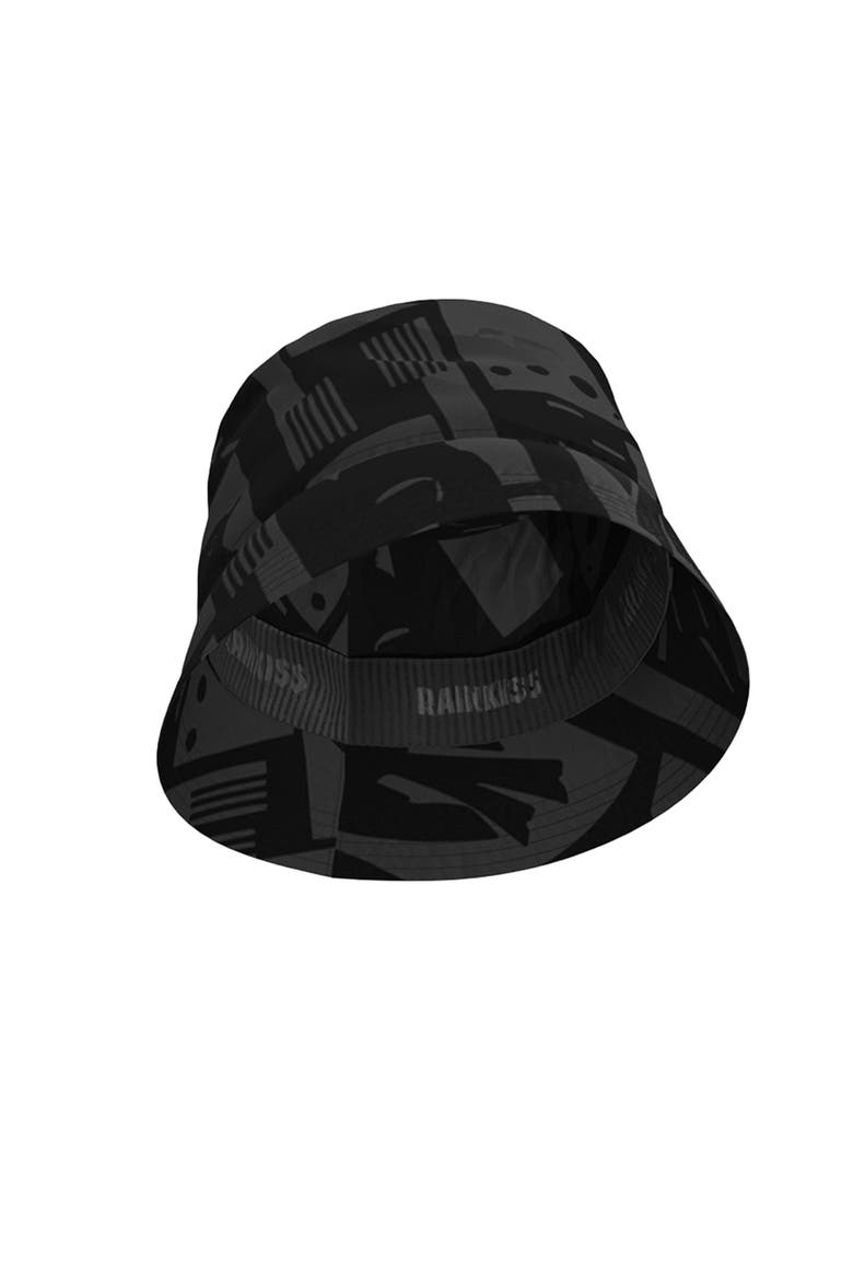 Bucket Hat Back To Art, Alternate, color, Black
