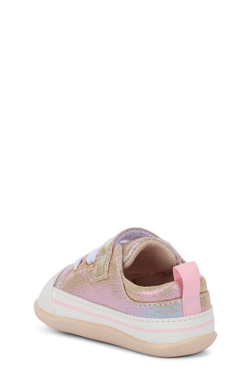 See Kai Run Mini Stevie Shimmer Sneaker In Gold Metallic