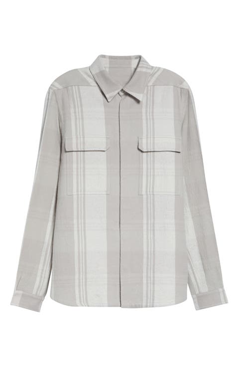 Plaid Cotton & Wool Overshirt