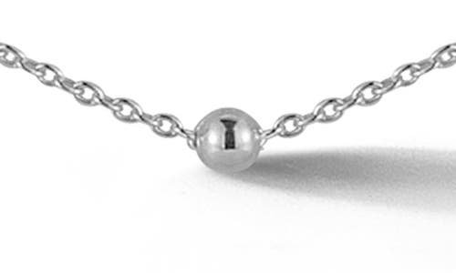 Glaze Jewelry 2mm Ball Station Necklace In Silver - 20 Inch