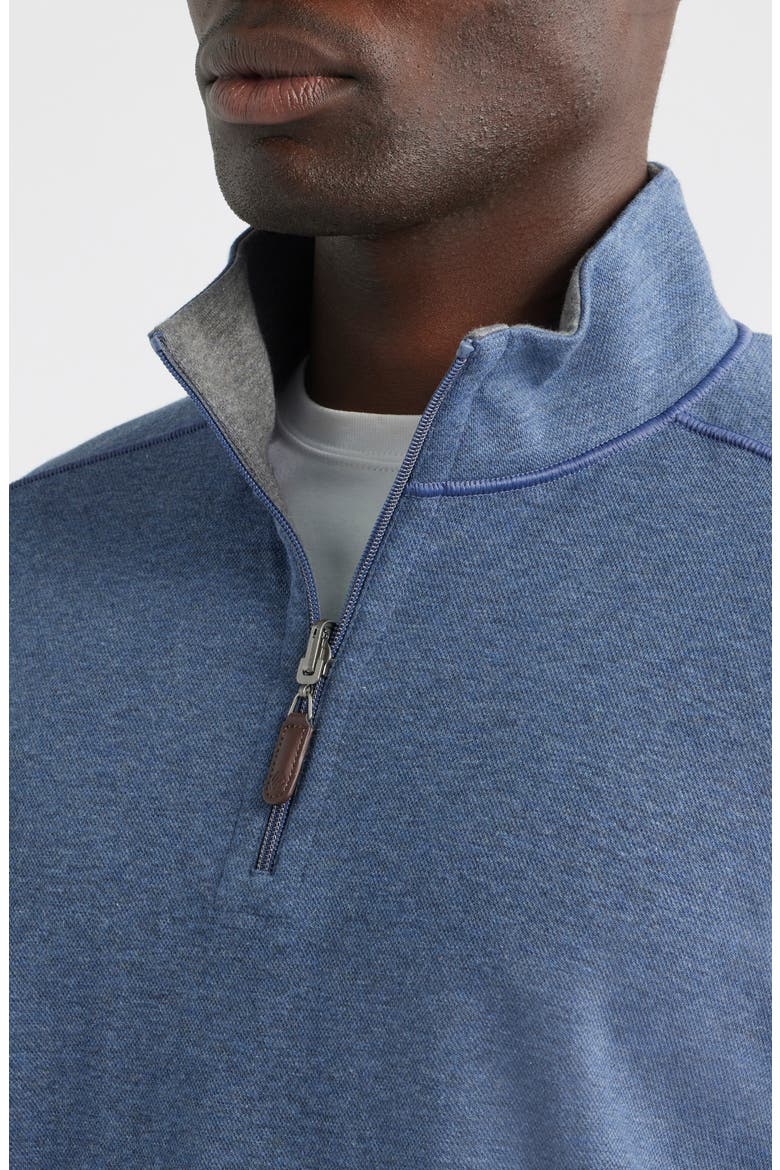 Icon Reversible Quarter Zip, Alternate, color, BLUE/ GRAY