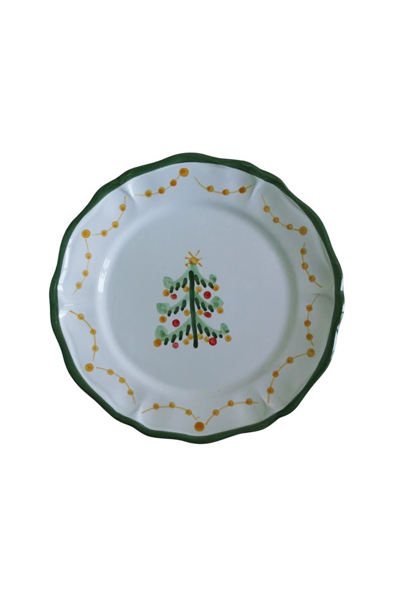LA GABBIANELLA Magia (Christmas Tree) Dinner Plate, Main, color, White
