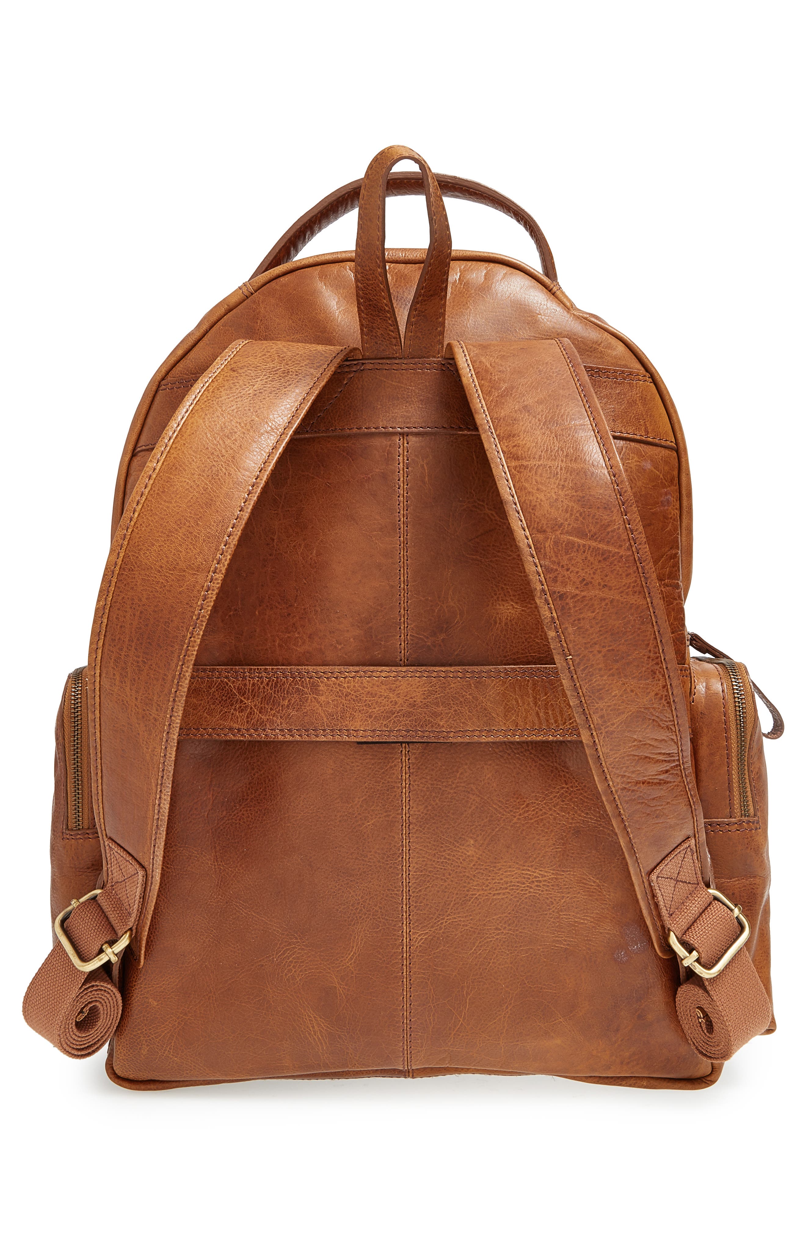 Rawlings <sup>®</sup> 'Rugged' Leather Backpack, Alternate, color, 