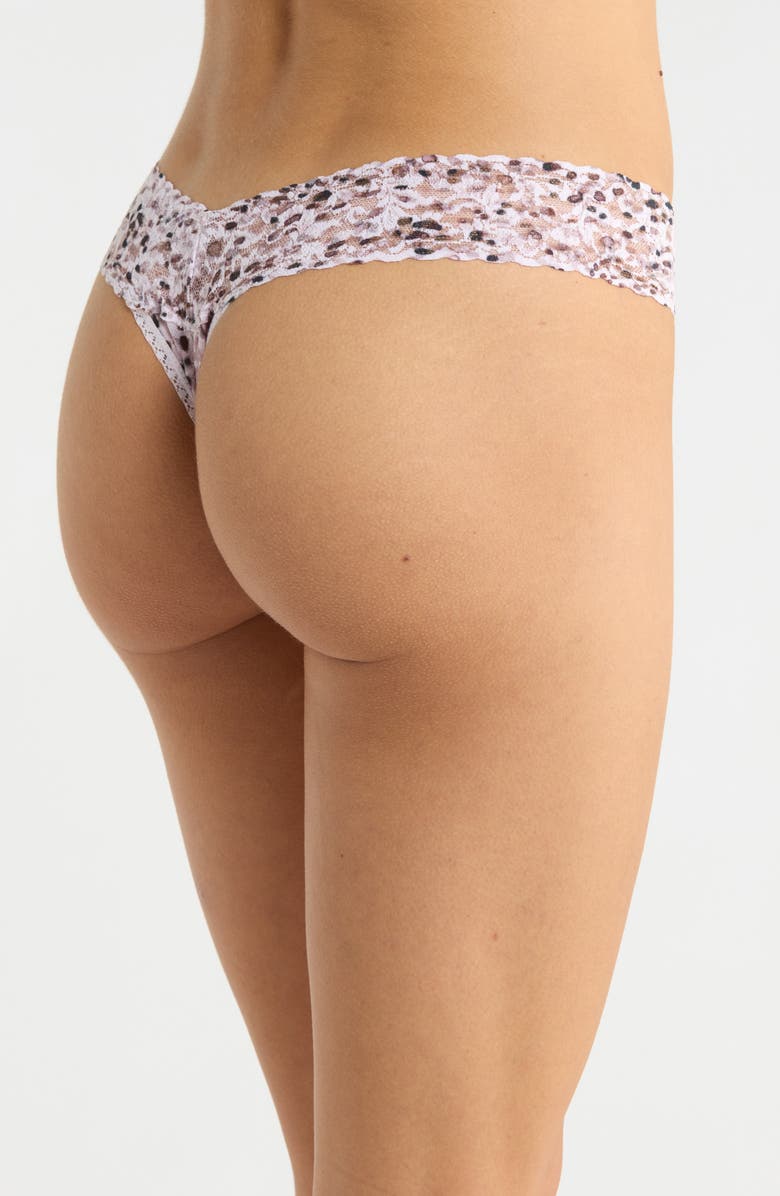 Hanky Panky Print Low Rise Thong, Alternate, color, Unconventional