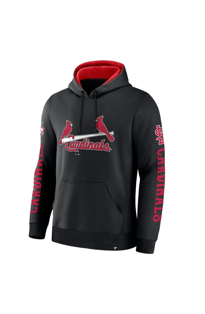 FANATICS Men's Fanatics  Black St. Louis Cardinals Big City Legacy Fleece Pullover Hoodie, Alternate, color, 