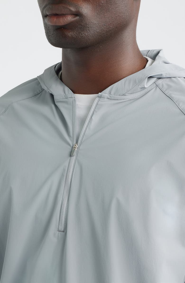 Peter Millar Featherweight Performance Hoodie, Alternate, color, Gale Grey