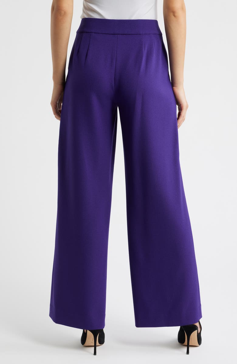 Tahari ASL Wide Leg Pants, Alternate, color, Regal Purple