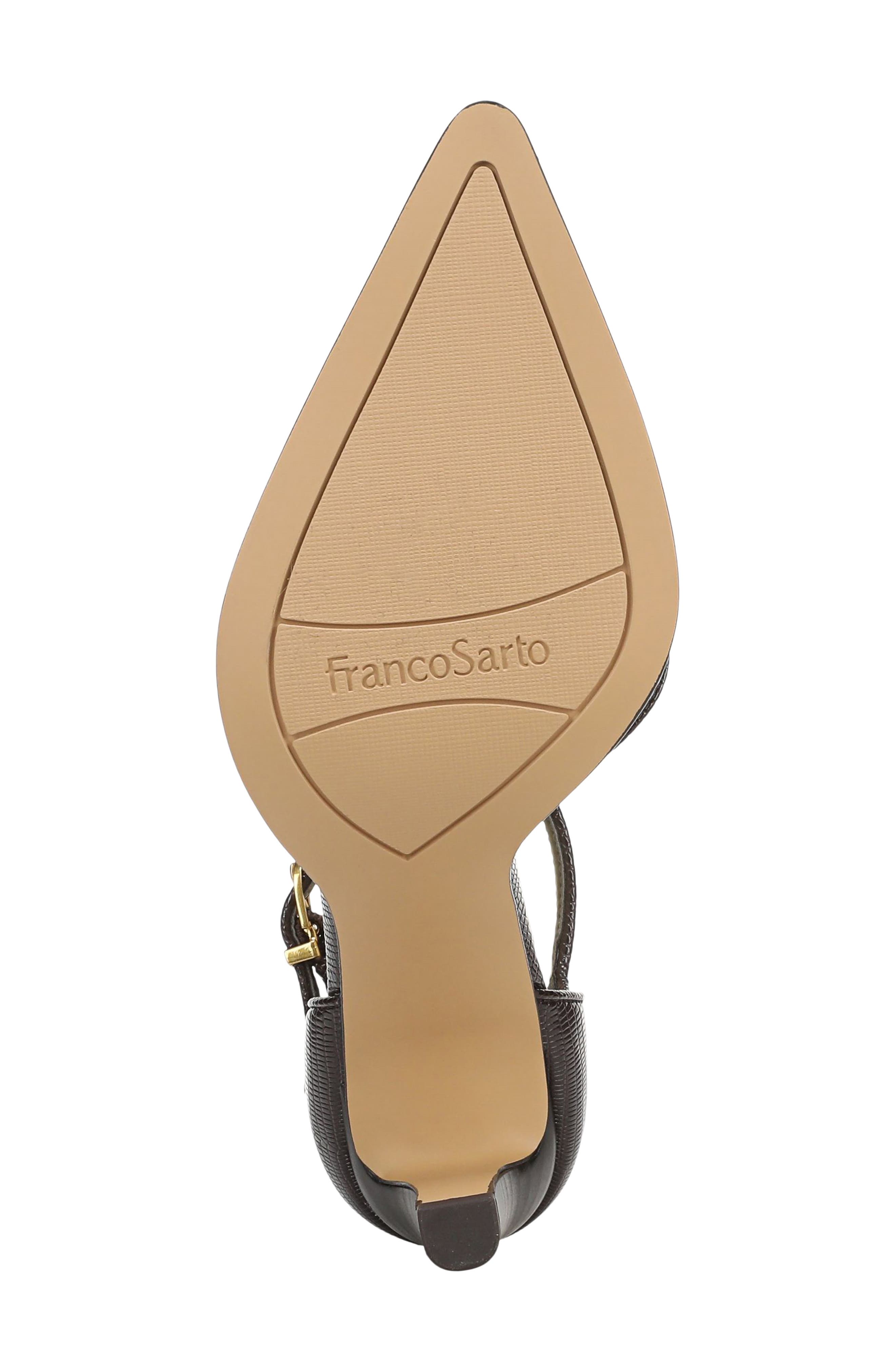 Alexa Ankle Strap Pointed Toe Pump, Alternate, color, BROWN