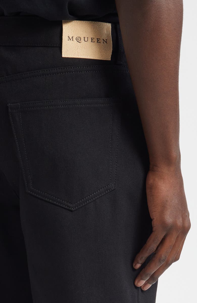 McQueen Ozzy Straight Leg Jeans, Alternate, color, Black