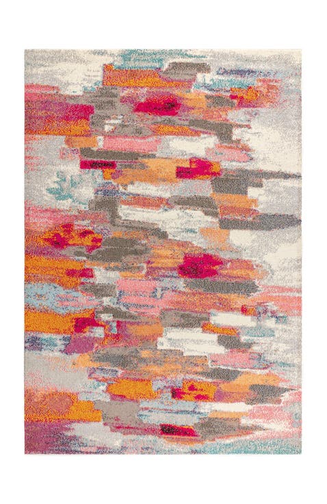 Contemporary POP Modern Abstract Brushstroke Area Rug