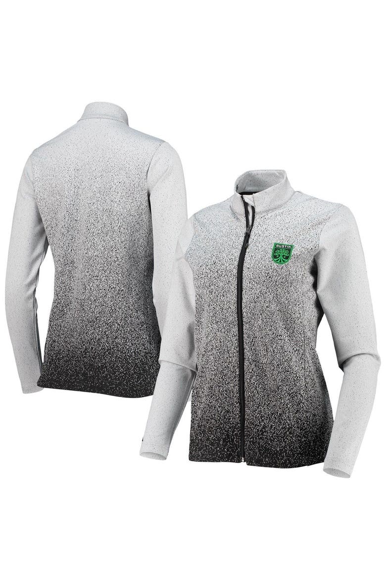 Women's Antigua White/Black Austin FC Guide Full-Zip Jacket, Main, color, White