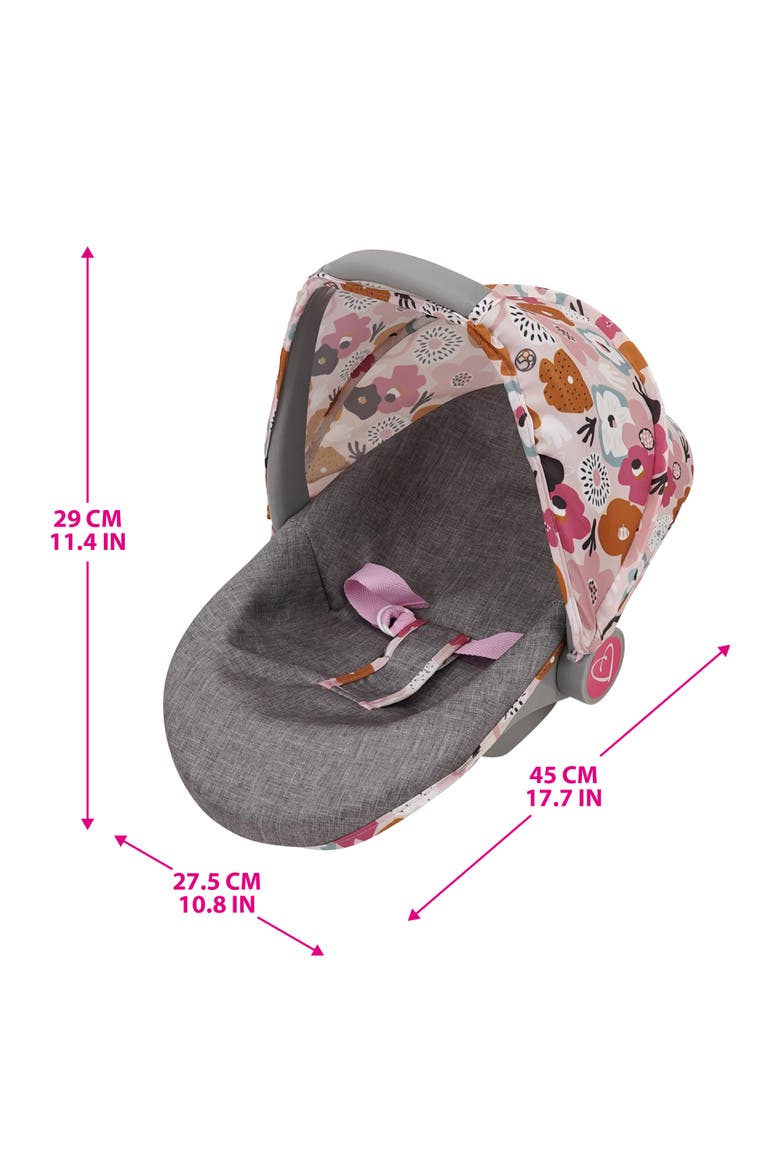Melange Flora 3In1 Doll Car Seat, Alternate, color, Multicolored