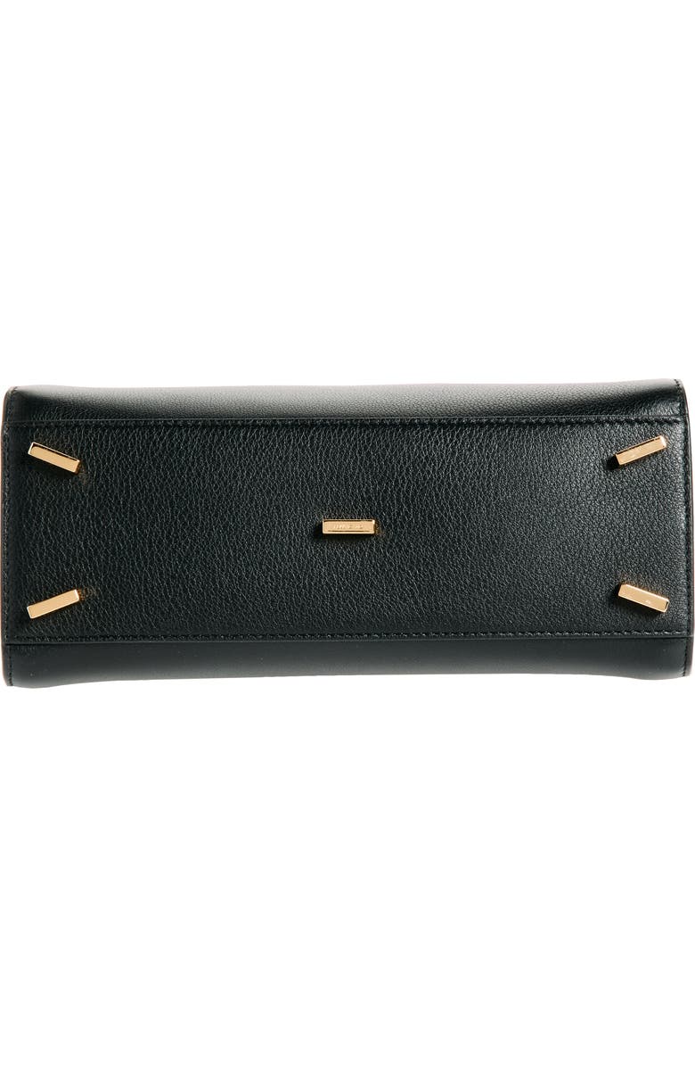 FERRAGAMO Extra Small Hug Leather Top Handle Bag, Alternate, color, Nero Borgogna