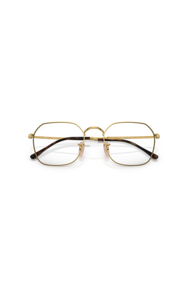 Ray-Ban 53mm Irregular optical glasses, Alternate, color, Gold