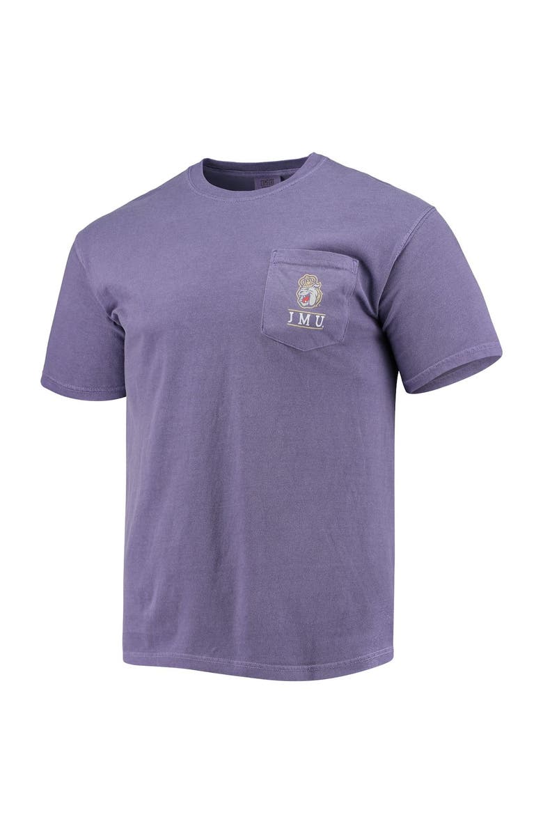 IMAGE ONE Men's Purple James Madison Dukes Circle Campus Scene T-Shirt, Alternate, color, 