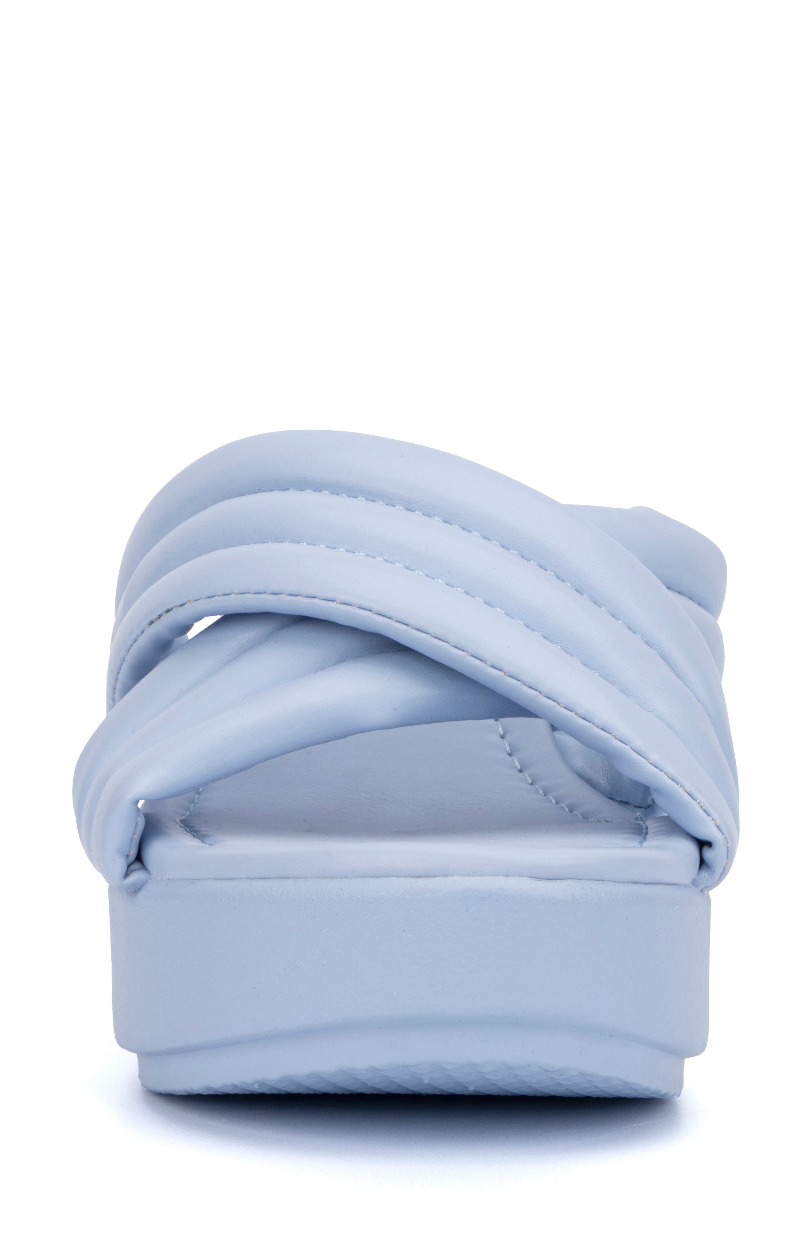 OLIVIA MILLER Emma Puffy Strap Platform Wedge Sandal, Alternate, color, 