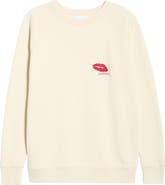 Isabel Marant Étoile Millyny Lips Embroidered Fleece Sweatshirt