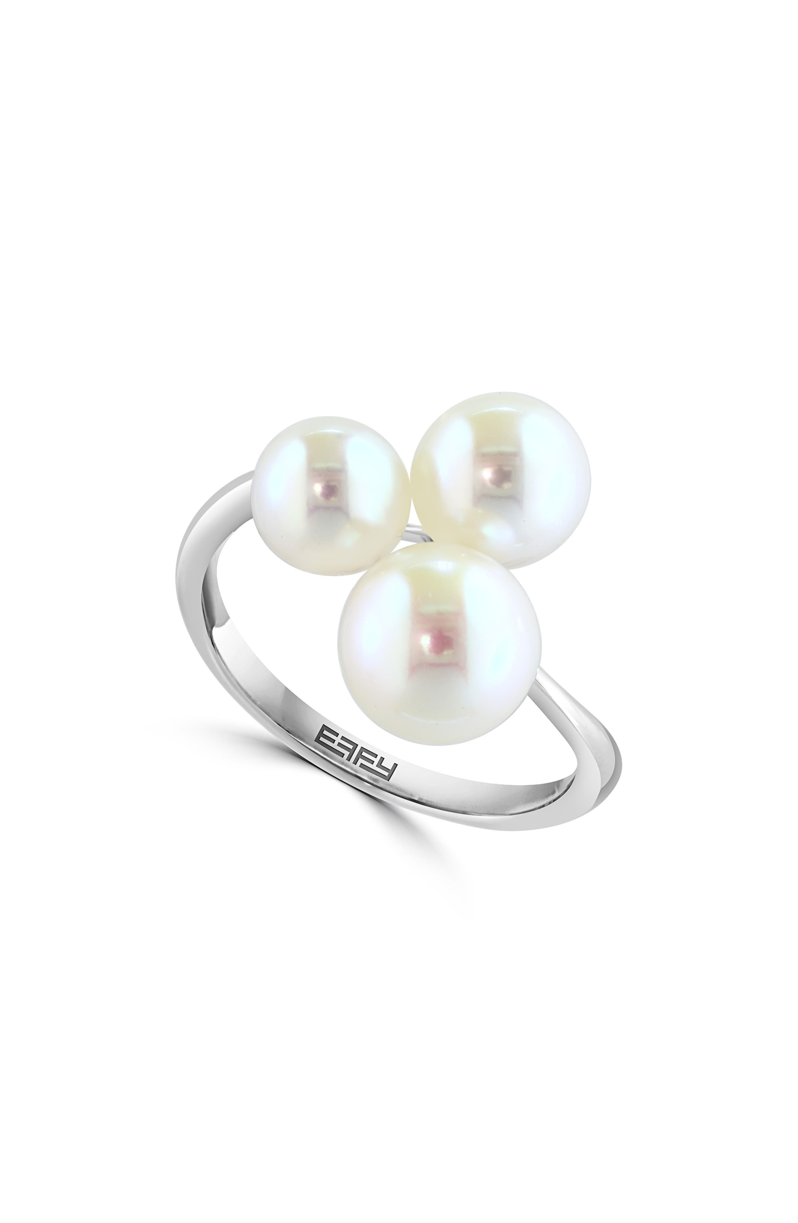 EFFY Sterling Silver 6–8mm Freshwater Pearl Ring