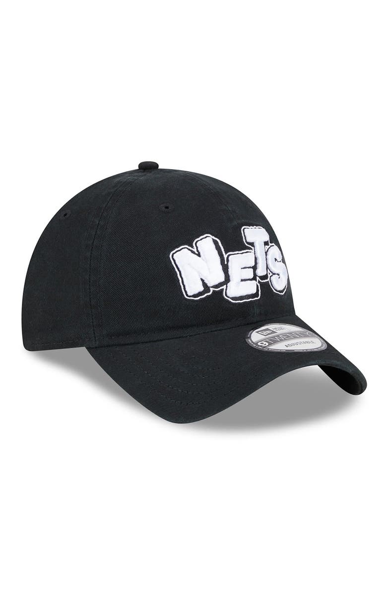 New Era Men's New Era Black Brooklyn Nets 2023/24 City Edition 9TWENTY Adjustable Hat, Alternate, color,