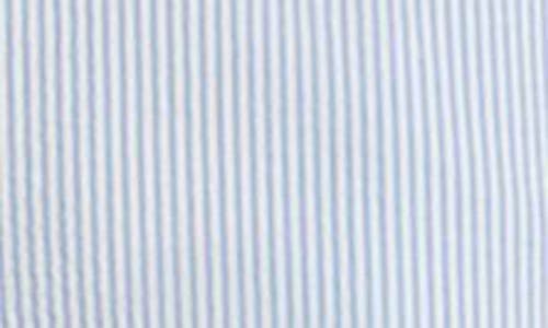 Tahari Asl Stripe Bootcut Seersucker Pants In Blue White