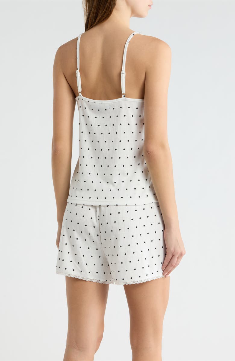 French Connection Print Pointelle Knit Short Pajamas, Alternate, color,