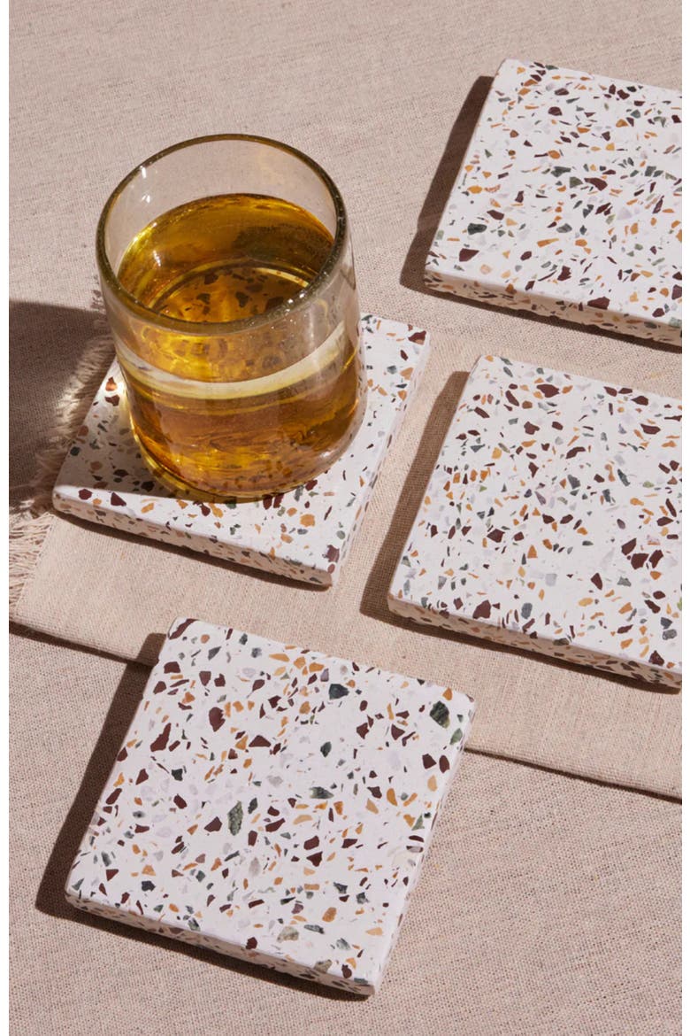 Centro Terrazzo Coasters - Set of 4, Alternate, color, Terrazzo