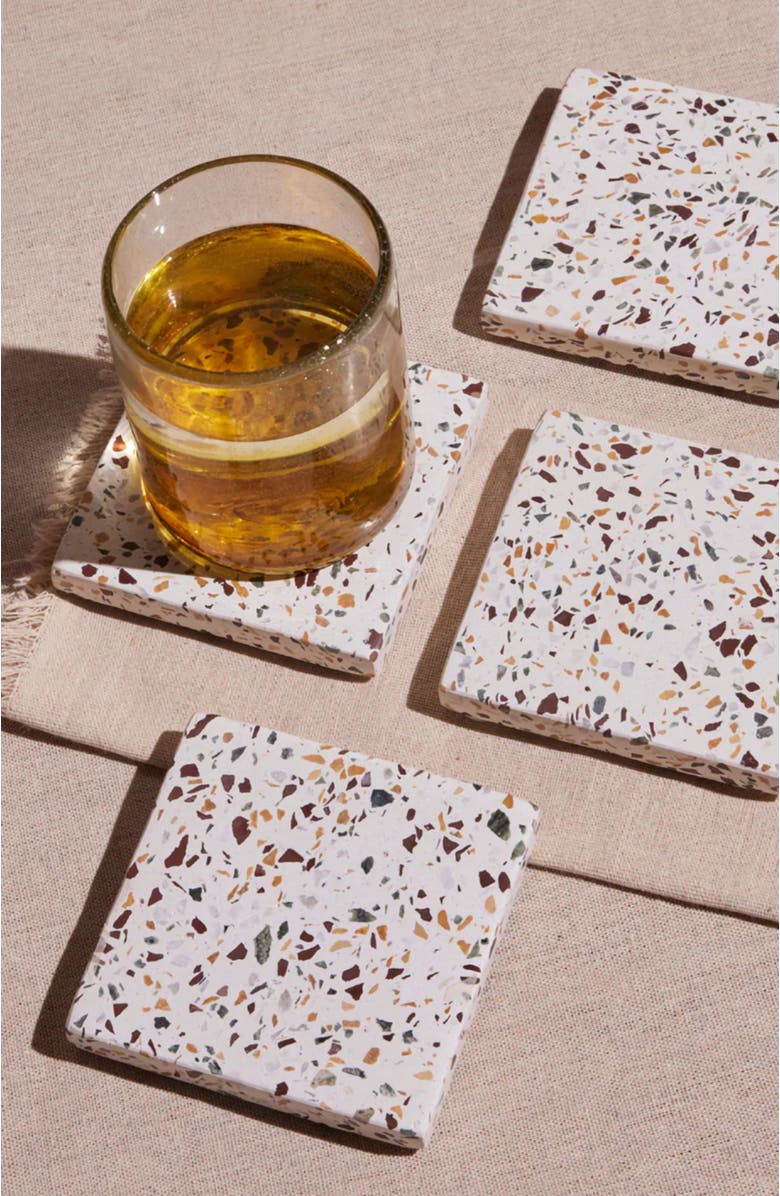 Meso Goods Centro Terrazzo Coasters - Set of 4, Alternate, color, Terrazzo