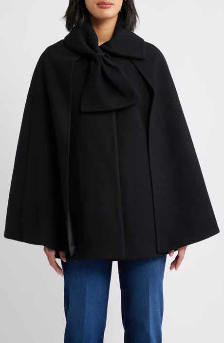 CeCe Bow Scarf Collar Cape