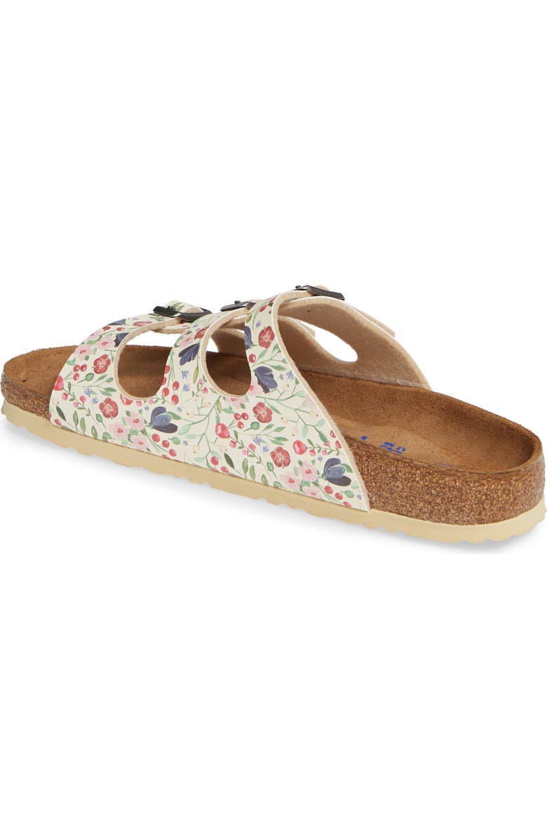 Birkenstock Florida Meadow Flowers Birko-Flor<sup>™</sup> Slide Sandal, Alternate, color,