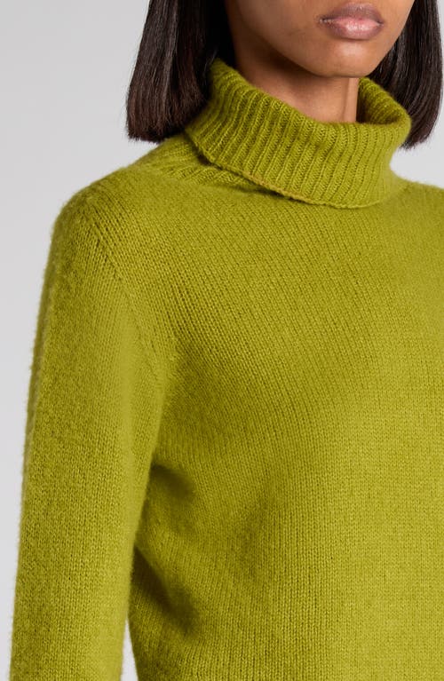 Tom Ford Cashmere & Silk Turtleneck Sweater In Green