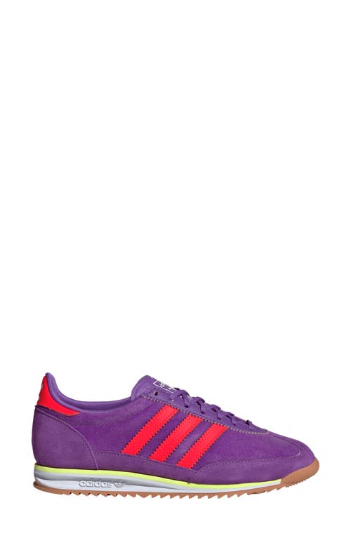Shop Adidas Originals Adidas Sl 72 Sneaker In Purple/solar Red/white