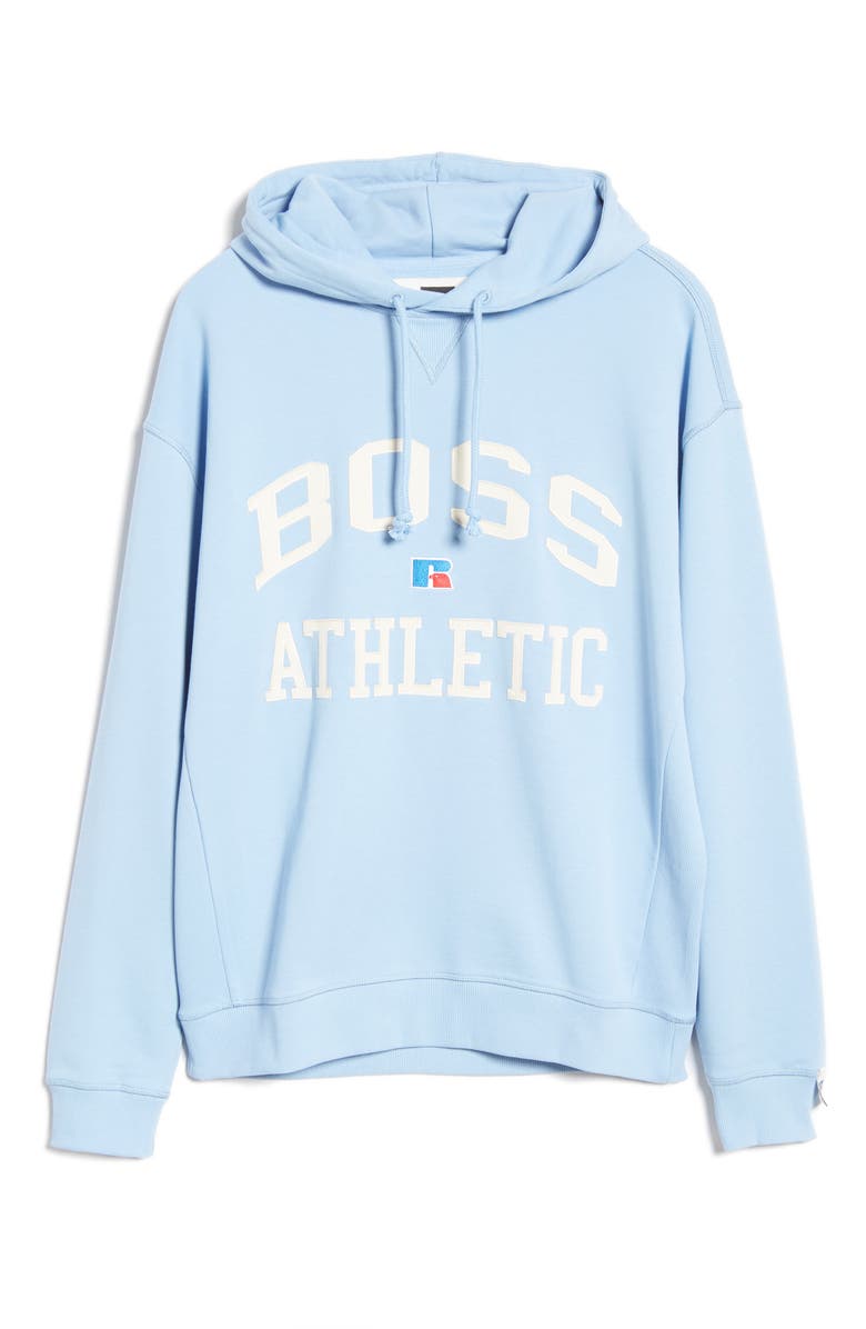 BOSS x Russell Athletic Safara Varsity Logo Hoodie, Alternate, color,