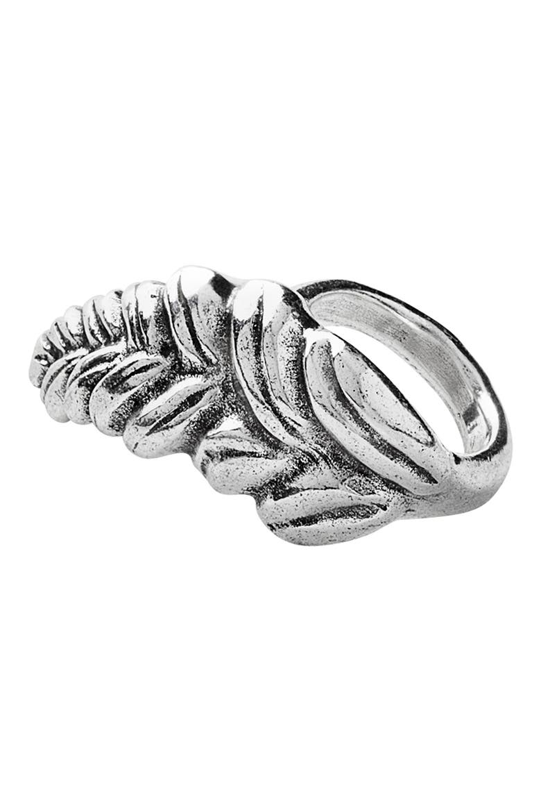 Trigo Leaf Ring, Main, color, SILVER