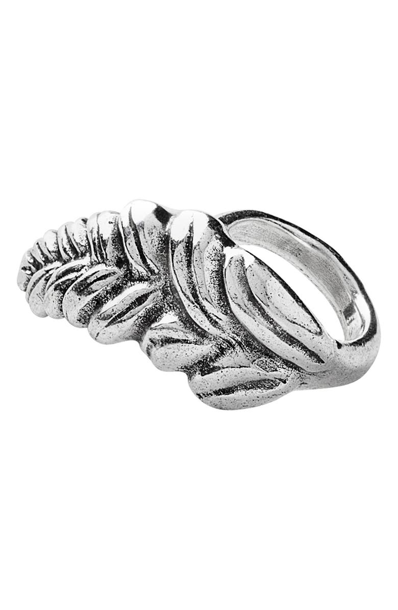 UNODE50 Trigo Leaf Ring, Main, color, 