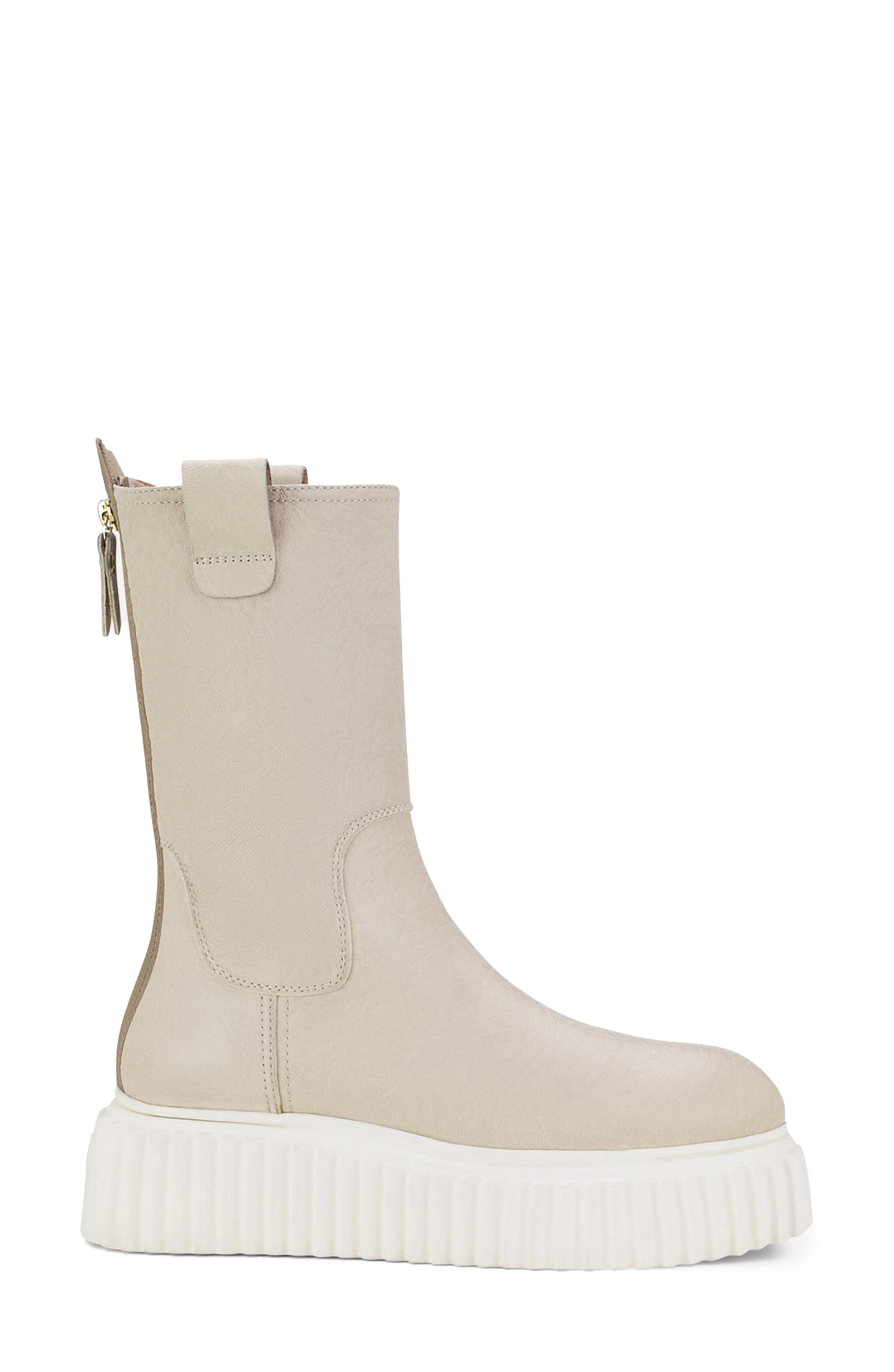 Milagros Leather Boot, Alternate, color, MILKY