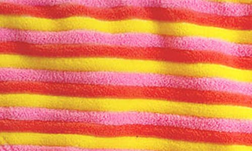 Snapper Rock Kids' Glow Burst Stripe Triangle Two-piece Swimsuit In Multi