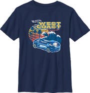 Hot Wheels Boy's Hot Wheels Distressed West Coast Wave Graphic T-Shirt