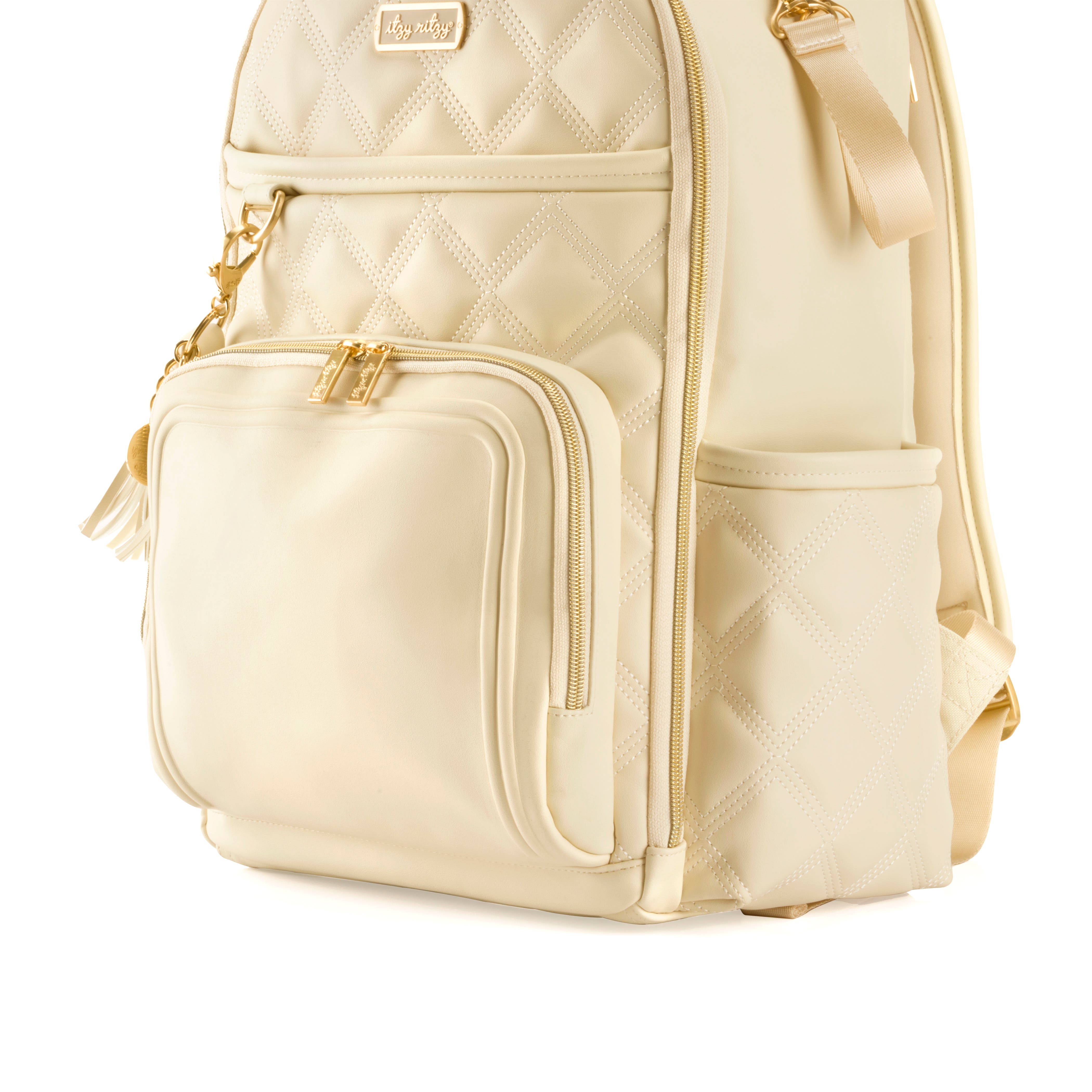 Itzy Ritzy Boss Plus Large Diaper Bag Backpack, Alternate, color, Milk 
Honey