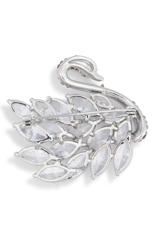 Eye Candy Los Angeles Sasha Cubic Zirconia Swan Brooch