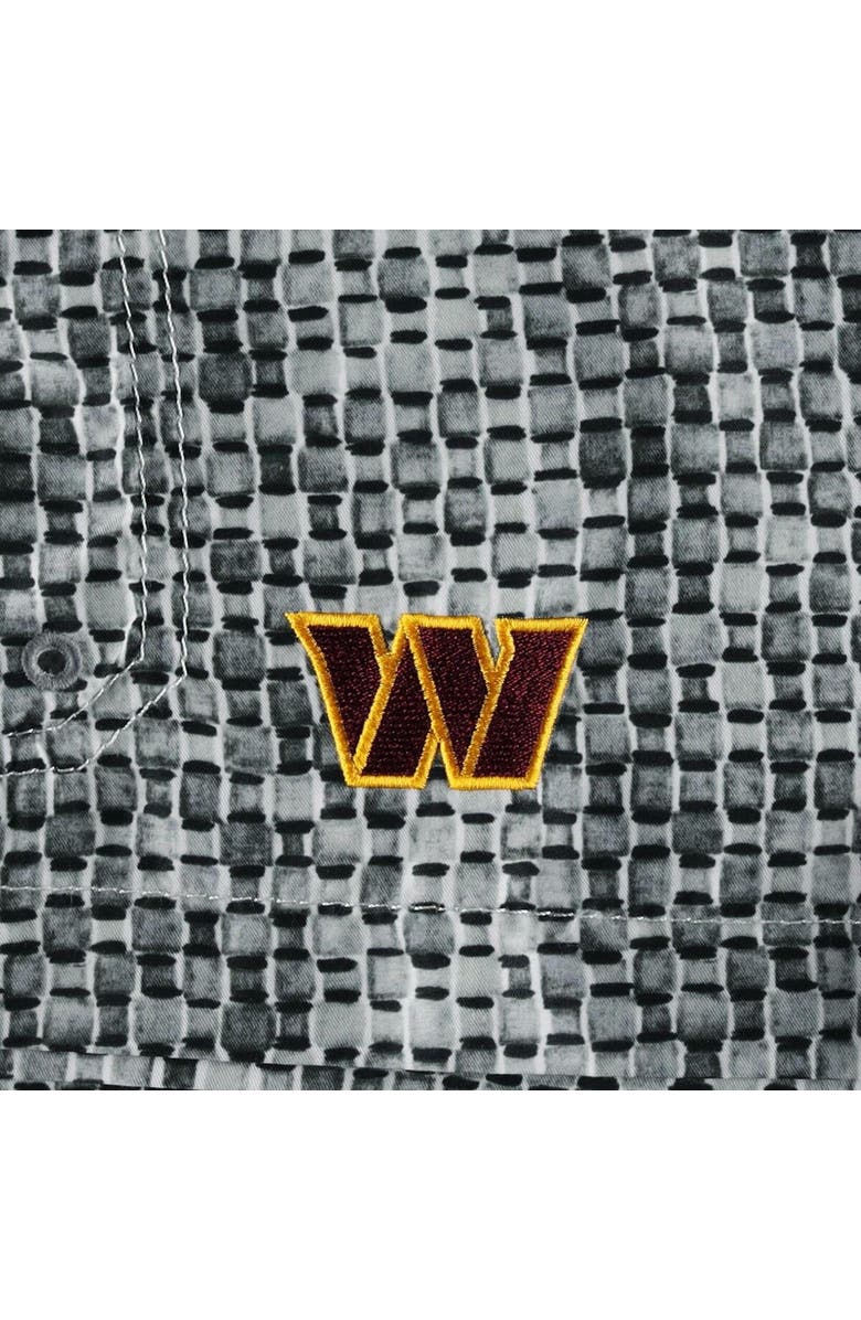 Tommy Bahama Men's Tommy Bahama Gray Washington Commanders Baja Geo Wave Swim Shorts, Alternate, color,