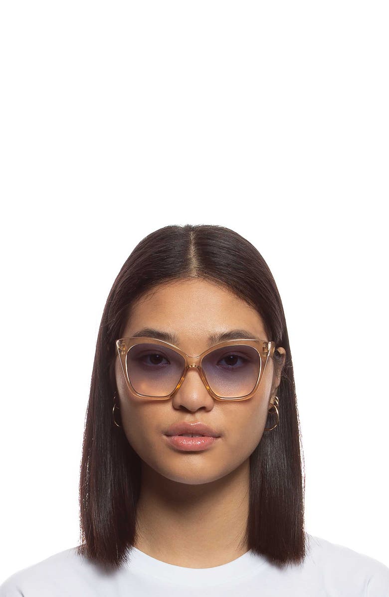 Le Specs Hot Trash 56mm Gradient Cat Eye Sunglasses, Alternate, color,