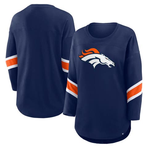 Women's Fanatics  Navy Denver Broncos Redzone 3/4-Sleeve T-Shirt