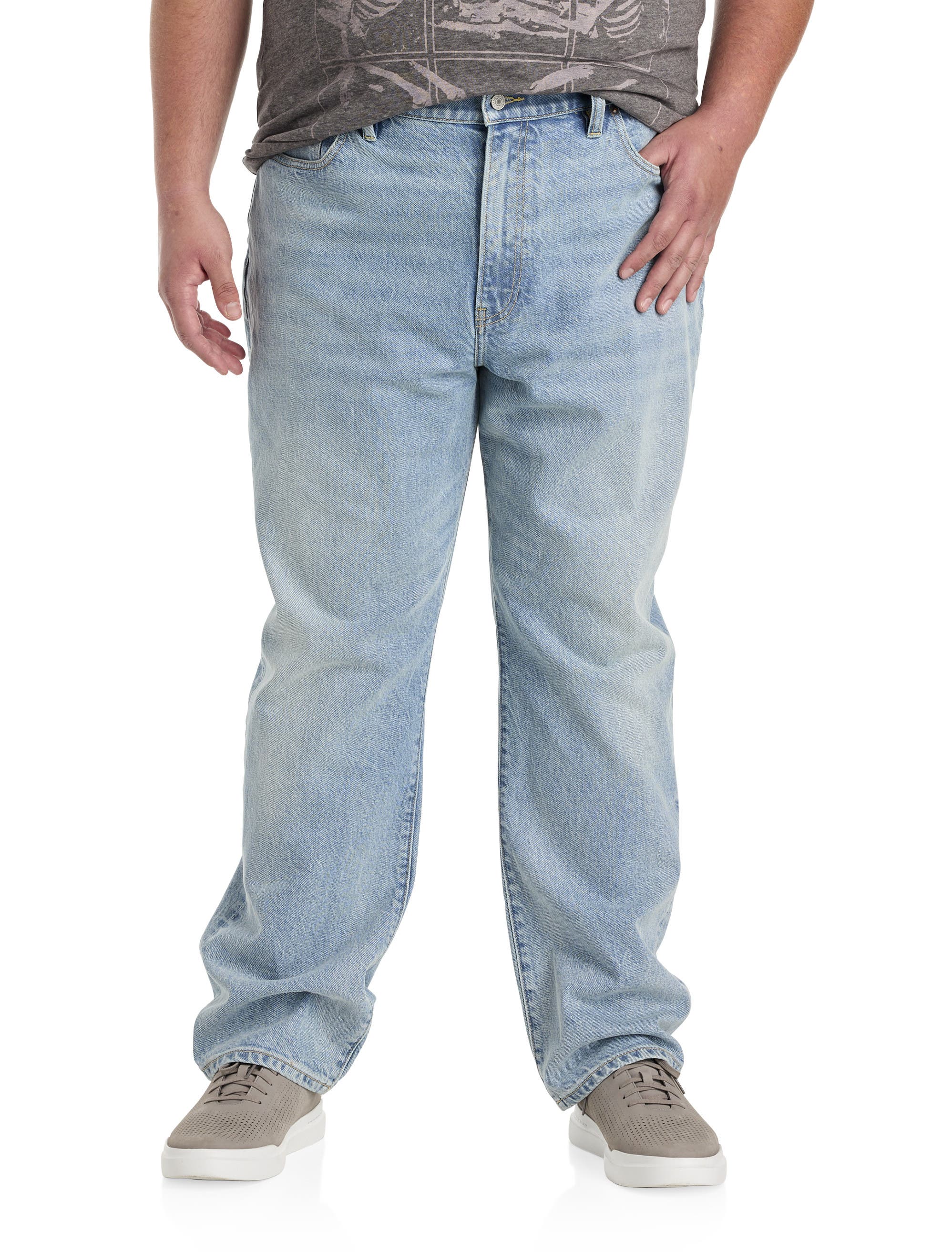 Lucky Brand Jeans Big & Tall  Monaco Athletic-Fit Jeans in Light Wash 