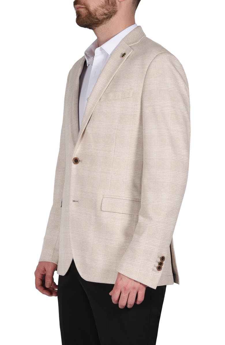 CRICKETEER Plaid Knit Sport Coat, Alternate, color, Tan