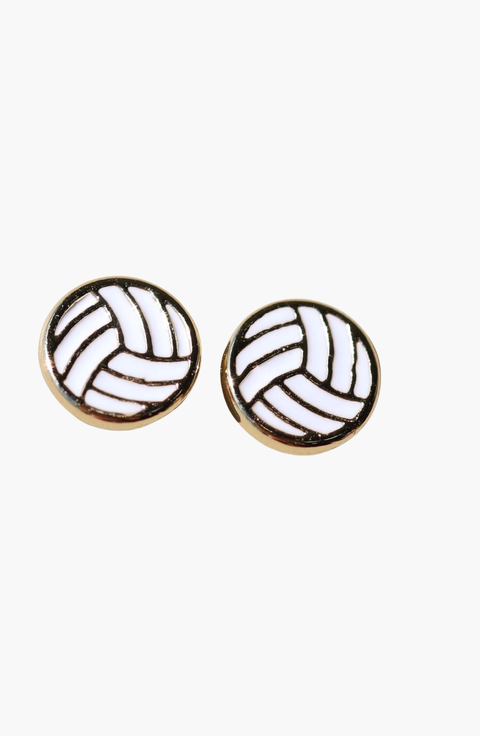 Volleyball Stud Earrings